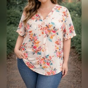 Torrid Floral Blouse